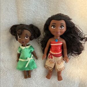 Disney Princess Moana & Tiana Dolls